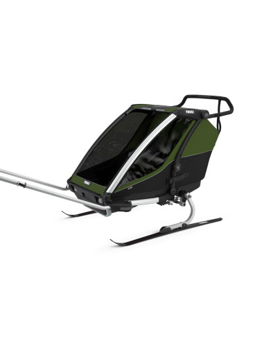 TA10204021,Carucior multisport Thule Chariot Cab 2, Aluminum/Cypress Green