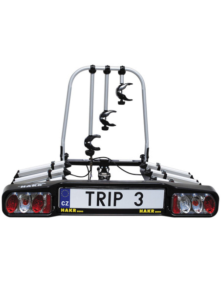 HK01159,Suport biciclete Hakr Trip pentru 3 biciclete cu prindere pe carligul de remorcare
