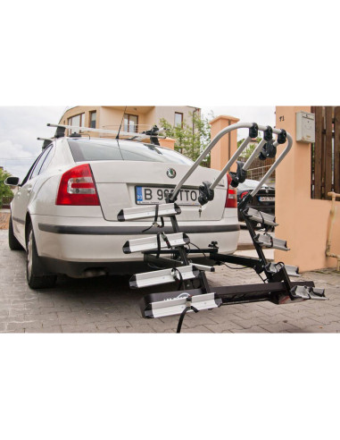 HK01159,Suport biciclete Hakr Trip pentru 3 biciclete cu prindere pe carligul de remorcare