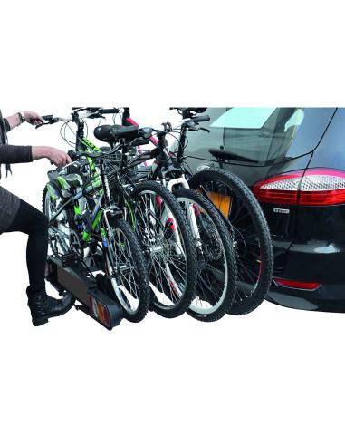 P708/4,Suport biciclete Peruzzo Pure Instinct 708/4 cu prindere pe carligul de remorcare - pentru 4 biciclete
