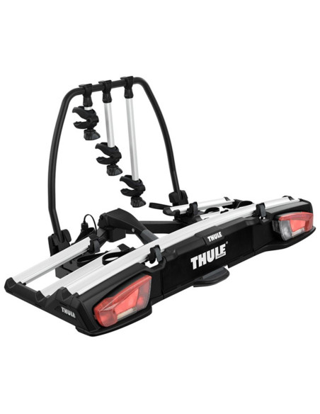 TA939000,Suport pentru 3 biciclete Thule VeloSpace 939 XT3 cu prindere pe carligul de remorcare (13pini) Argintiu/Negru