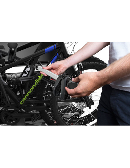 TA939000,Suport pentru 3 biciclete Thule VeloSpace 939 XT3 cu prindere pe carligul de remorcare (13pini) Argintiu/Negru