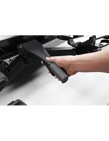 TA939000,Suport pentru 3 biciclete Thule VeloSpace 939 XT3 cu prindere pe carligul de remorcare (13pini) Argintiu/Negru