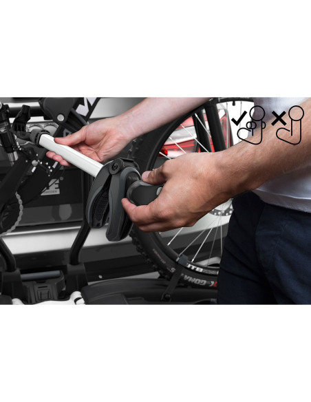 TA966500,Suport biciclete Thule EasyFold XTF 3 cu prindere pe carligul de remorcare (13pini)- pentru 3 biciclete TA966500,Suport biciclete Thule EasyFold XTF 3 cu prindere pe carligul de remorcare (13pini)- pentru 3 biciclete