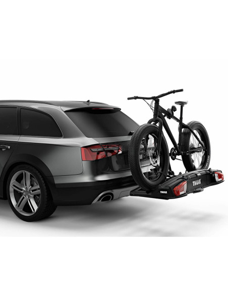 TA939001,Suport pentru 3 biciclete Thule VeloSpace 939 XT3 cu prindere pe carligul de remorcare (13pini) Negru