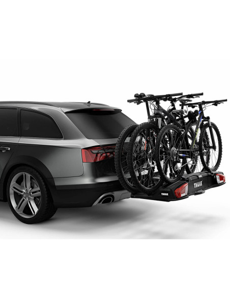 TA939001,Suport pentru 3 biciclete Thule VeloSpace 939 XT3 cu prindere pe carligul de remorcare (13pini) Negru
