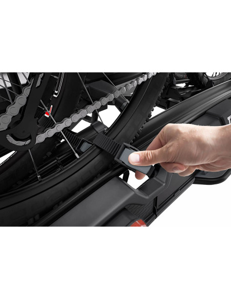 TA939001,Suport pentru 3 biciclete Thule VeloSpace 939 XT3 cu prindere pe carligul de remorcare (13pini) Negru