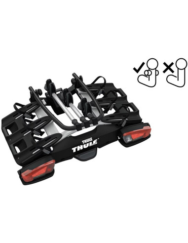 TA961500,Suport biciclete Thule VeloCompact F cu prindere pe carligul de remorcare - pentru 3 biciclete