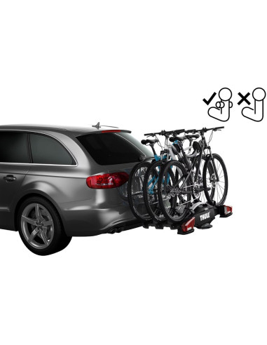TA961500,Suport biciclete Thule VeloCompact F cu prindere pe carligul de remorcare - pentru 3 biciclete