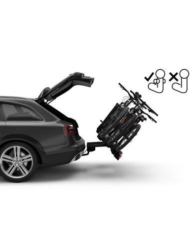 TA961500,Suport biciclete Thule VeloCompact F cu prindere pe carligul de remorcare - pentru 3 biciclete