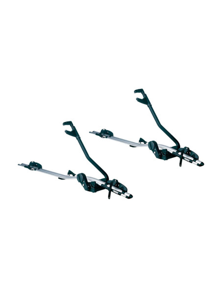 TA591040,Pachet 2 buc suporturi biciclete Thule ProRide 591 Argintiu cu prindere pe bare transversale