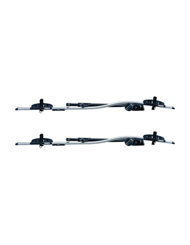 TA591040,Pachet 2 buc suporturi biciclete Thule ProRide 591 Argintiu cu prindere pe bare transversale