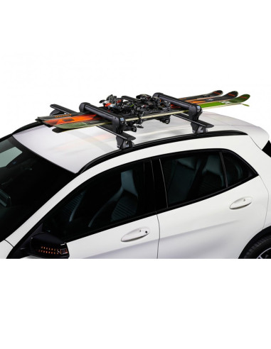 940-222,Suport 4 perechi schiuri cu prindere pe bare transversale - Cruz Ski Rack Dark 4