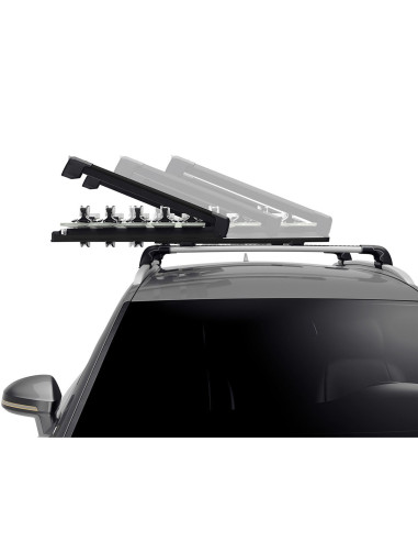 TA732507,Suport 5 perechi schiuri Thule SnowPack Extender 7325 Negru cu prindere pe bare transversale aluminiu cu profil T