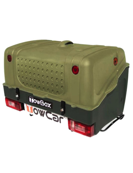 TBX000H,Cutie portbagaj pe carligul de remorcare Towbox V1 Verde