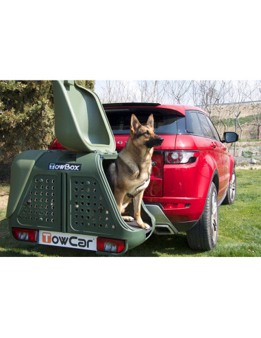 T2D000C,Cutie portbagaj pe carligul de remorcare Towbox V2 DOG Gri