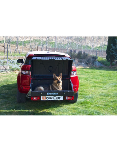 TBD000N,Cutie portbagaj pe carligul de remorcare Towbox V1 DOG Negru