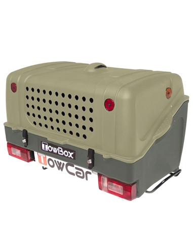 TBD000H,Cutie portbagaj pe carligul de remorcare Towbox V1 DOG Verde