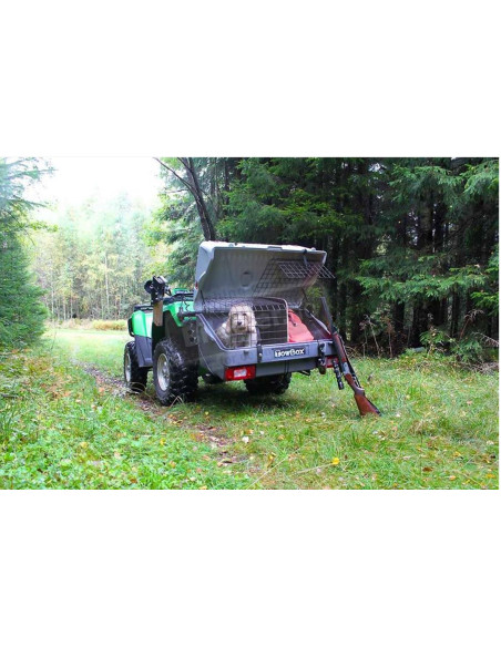 TBD0AAB,Cutie portbagaj pe carligul de remorcare Towbox V1 DOG Gri