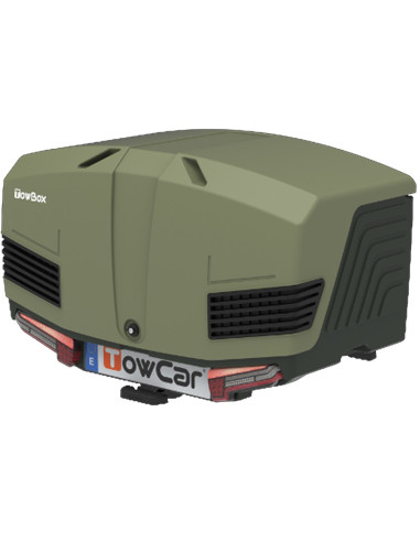 TV3XVV0,Cutie portbagaj pe carligul de remorcare Towbox V3 Camper Verde