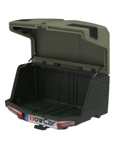 TV3DVV0,Cutie portbagaj pe carligul de remorcare Towbox V3 Camper Verde Air