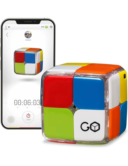 GC22,Cub rubic GoCube, format 2x2, pachet complet