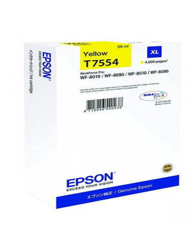 Cartus cerneala original Epson C13T755440, T75544, Yellow,T75544