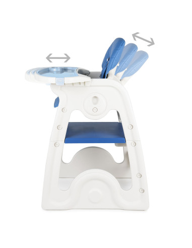 JU3003-K03-Blue,Scaun de masa transformabil Juju Eat&Play V2, Albastru