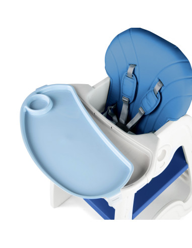 JU3003-K03-Blue,Scaun de masa transformabil Juju Eat&Play V2, Albastru