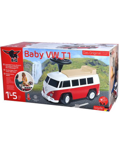 S800055320,Masinuta de impins Big Baby VW T1 red