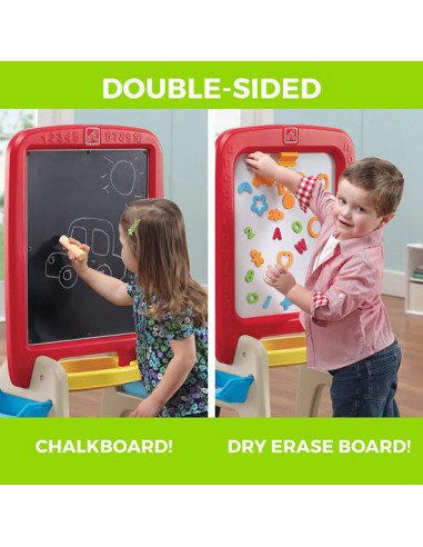 All around easel for two (red),SP826800