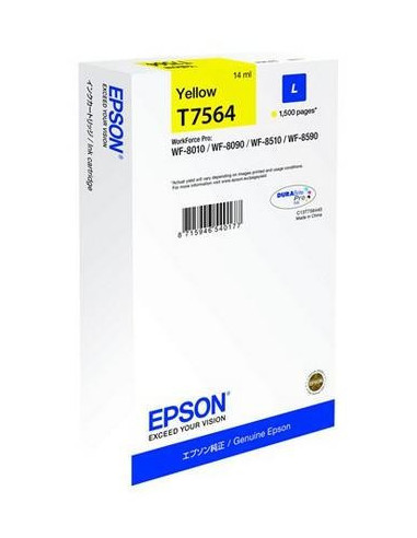 Cartus cerneala original Epson C13T756440, T75644, Yellow,T75644