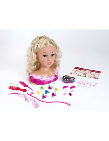 Bust papusa Emma pentru machiat si coafat - mare,TK5392