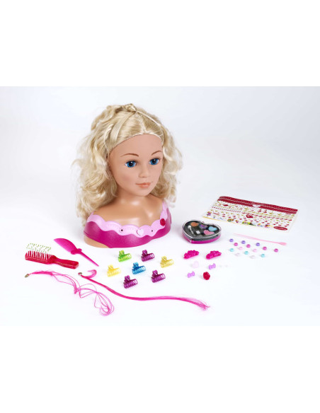 Bust papusa Emma pentru machiat si coafat - mare,TK5392