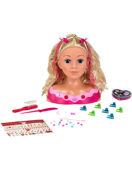 Bust papusa Emma pentru machiat si coafat - mare,TK5392