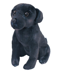 Caine de salvare cu sunet LABRADOR NEGRU - Jucarie Plus Wild 2