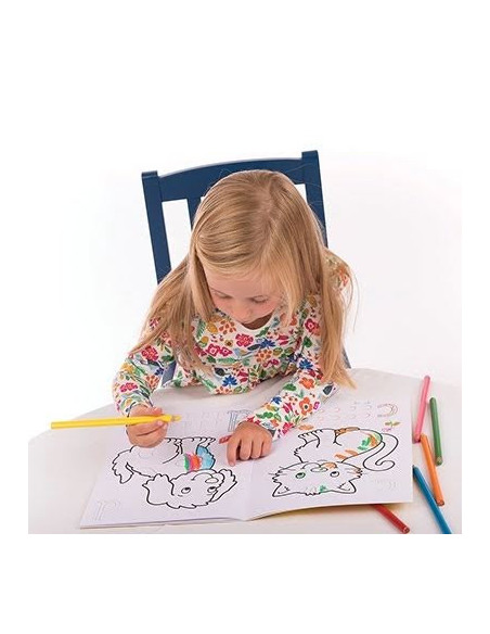 Carte de colorat cu activitati in limba engleza si abtibilduri