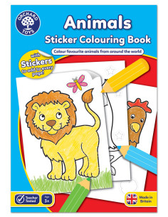 Carte de colorat cu activitati in limba engleza si abtibilduri 2