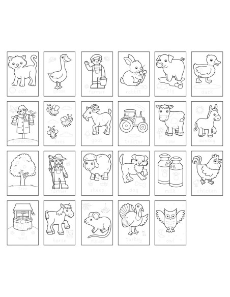 Carte de colorat cu activitati in limba engleza si abtibilduri