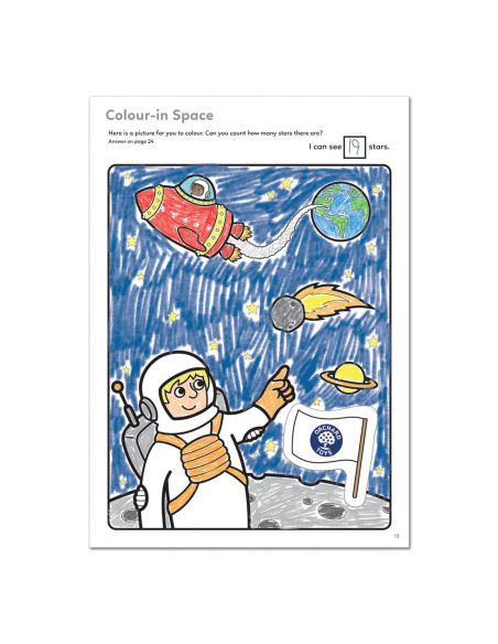 Carte de colorat cu activitati in limba engleza si abtibilduri