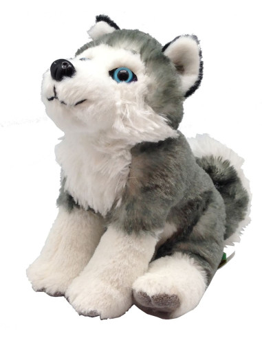 Catelus Husky - Jucarie Plus Wild Republic 20 cm,WR13435