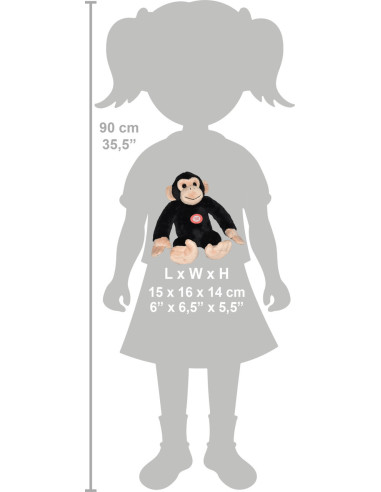 Cimpanzeu - Jucarie Plus Wild Republic cu Sunet,WR23323