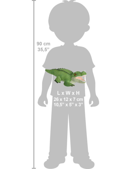 Crocodil - Jucarie Plus Wild Republic cu Sunet,WR23322