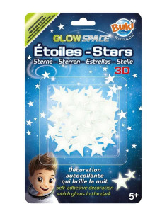 Decoratiuni de perete fosforescente - stele 3D,BKSB50 2