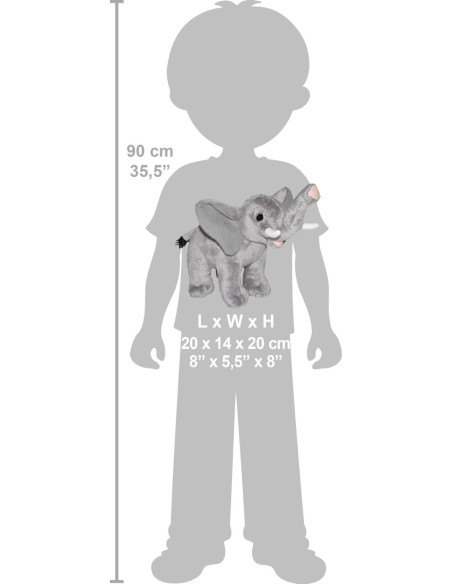 Elefant - Jucarie Plus Wild Republic cu Sunet,WR23324