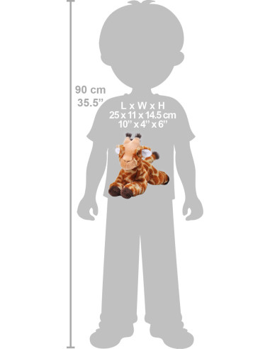 Girafa Ecokins - Jucarie Plus Wild Republic 20 cm,WR24794