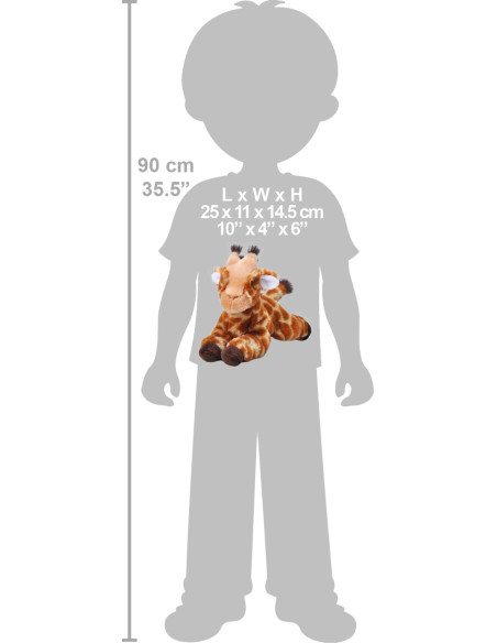 Girafa Ecokins - Jucarie Plus Wild Republic 20 cm,WR24794