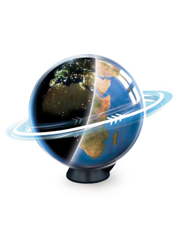 Glob terestru ziua - Luminile oraselor noaptea,BK7347