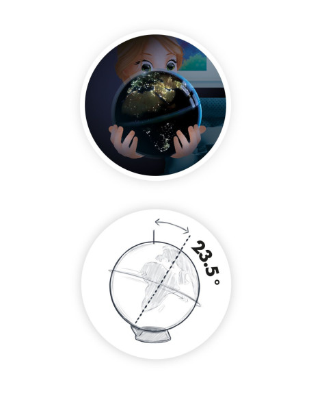 Glob terestru ziua - Luminile oraselor noaptea,BK7347