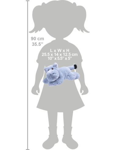 Hipopotam Ecokins - Jucarie Plus Wild Republic 20 cm,WR24803